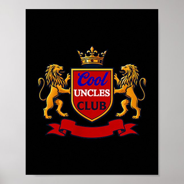 Affiche Cool Uncles Club Uncle Ever Funny Cket Funny Uncle (Devant)