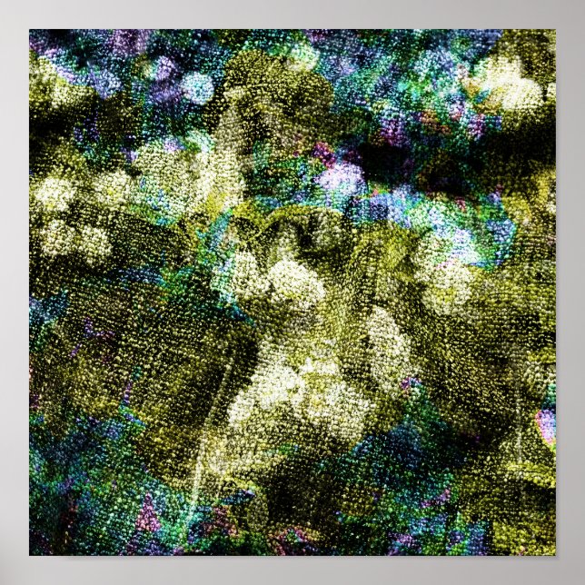 Affiche Cool, unique, art numérique tendance de motif de f (Devant)
