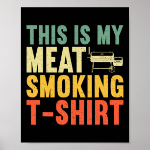 Affiche Cool Viande Fumer Art Pour Hommes Femmes Barbecue 