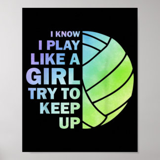 Affiche Cool Volleyball For Women Girls Youth Volleyball T