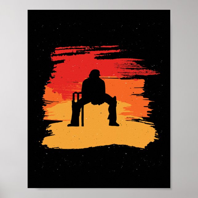 Affiche Cool Wicket Keeper Player For Cricket Sportys And  (Devant)