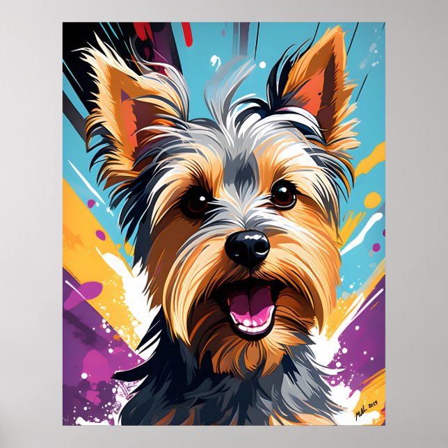 Affiche Cool Yorkie (Devant)