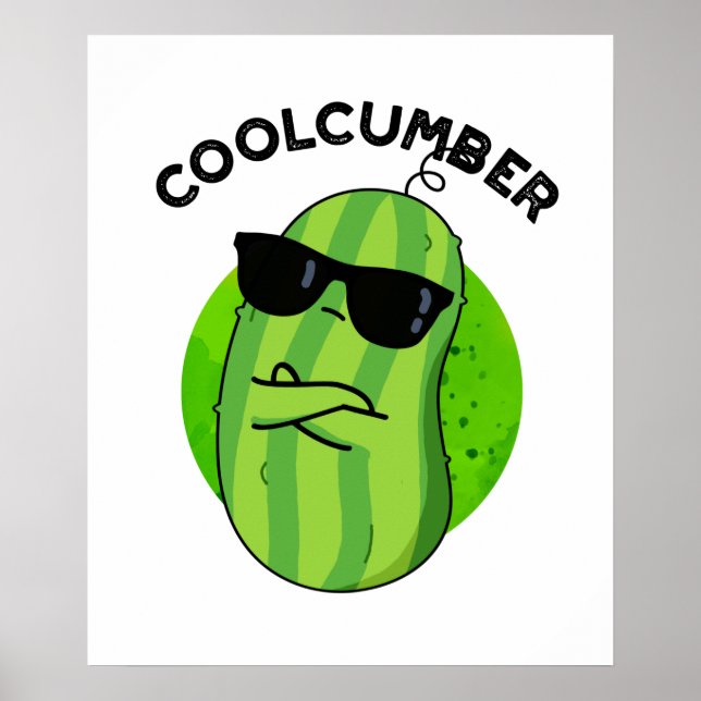 Affiche Coolcumber Fundy Veggie Cucumber Pun (Devant)