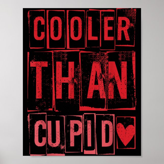 Affiche Cooler Than Cud Cute Valentine's Day Kids Boys Gir (Devant)