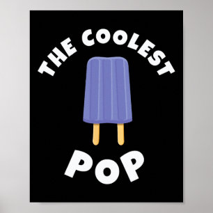 Affiche Coolest Pop Funky Fête des pères Cool Papa Joke Pa