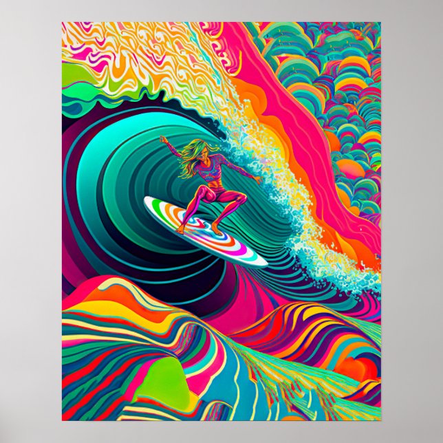 Affiche Coolsurf Surf Girl - Surfgirl - Surfcamp (Devant)