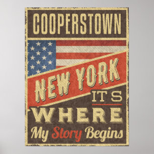 Affiche Cooperstown New York