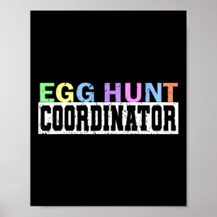 Affiche Coordinateur de la chasse aux oeufs - partie de ch
