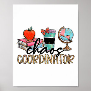 Affiche Coordonnateur de chaos Professeur Amusement Profes