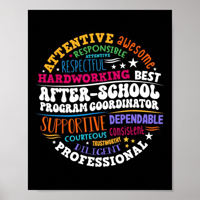 Affiche Coordonnateur de programme après l'école, semaine  (Devant)