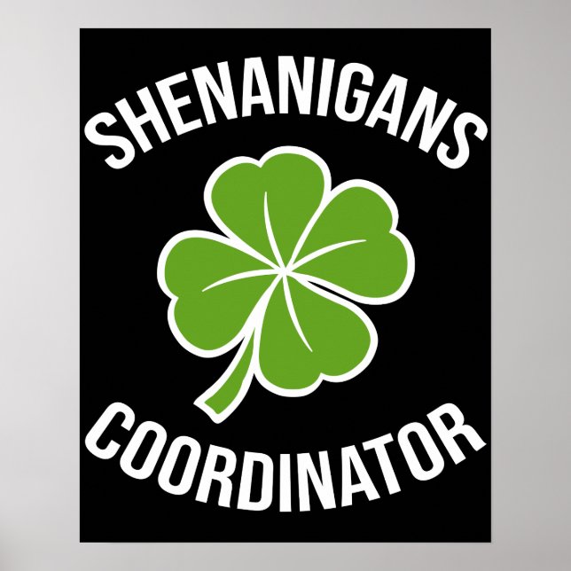 Affiche Coordonnateur de Shenanigans St Patrick's Day (Devant)