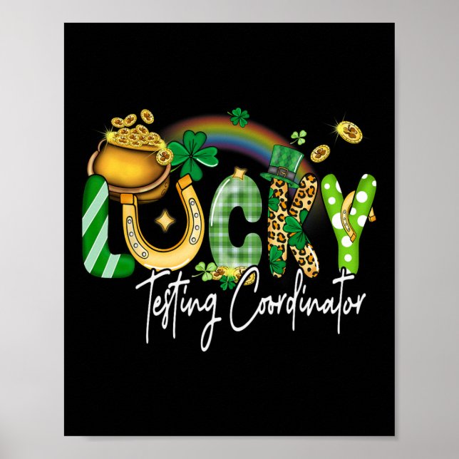 Affiche Coordonnateur de tests chanceux Saint-Patrick Fami (Devant)