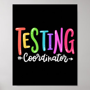 Affiche Coordonnateur de tests Jour d'examen de test Équip