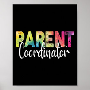 Affiche Coordonnateur Parentiel Tie Dye Retour à l'école A