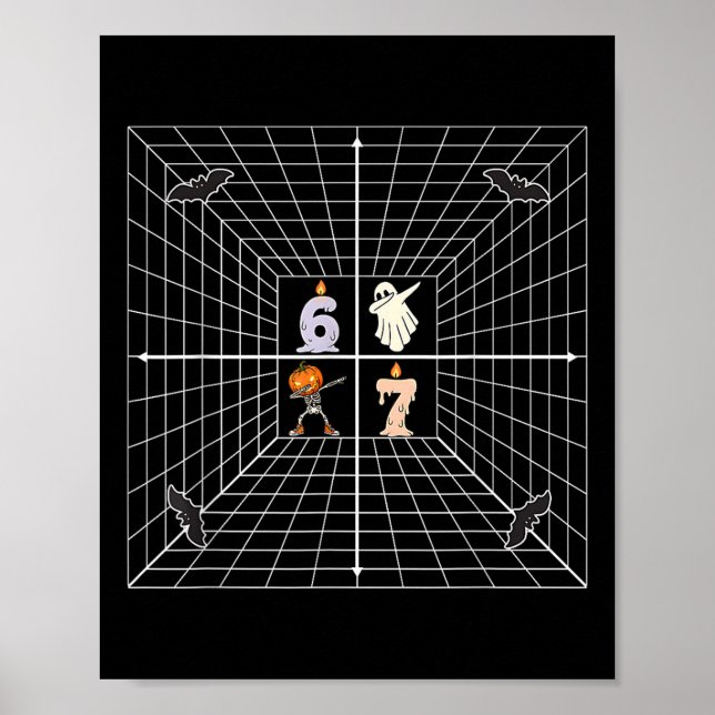 Affiche Coordonnée 6 7 Mème drôle de professeur de mathéma (Devant)