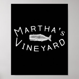 Affiche Coordonnées de navigation de Martha's Vineyard