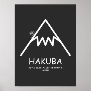 Affiche Coordonner Hakuba Japon
