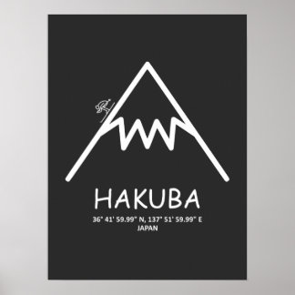 Affiche Coordonner Hakuba Japon