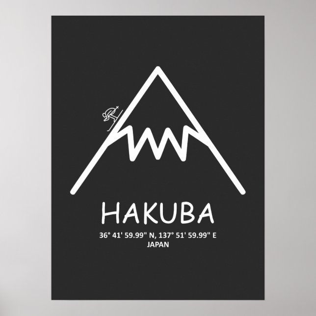 Affiche Coordonner Hakuba Japon (Devant)