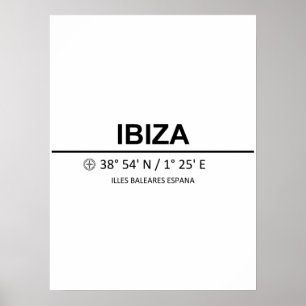Affiche Coordonner Ibiza