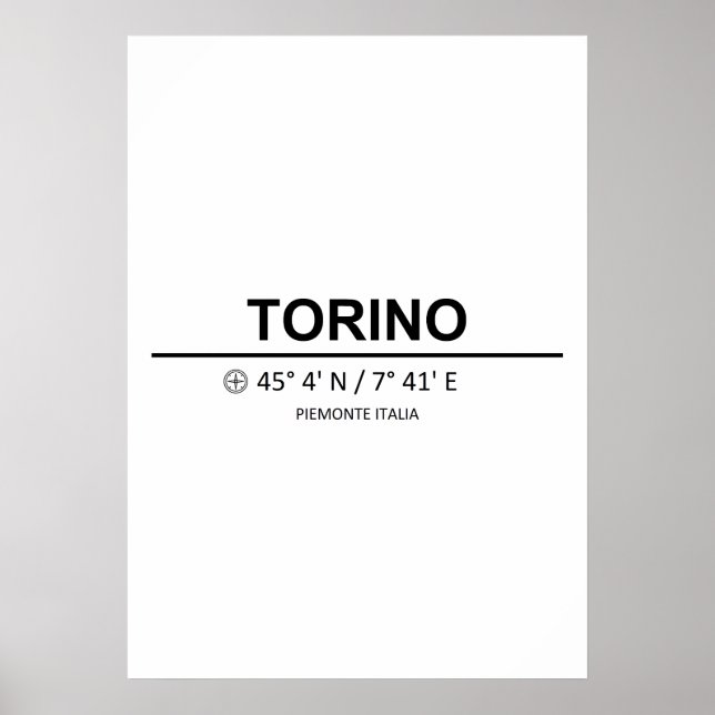 Affiche Coordonner Torino (Devant)
