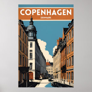 Affiche Copenhague Danemark