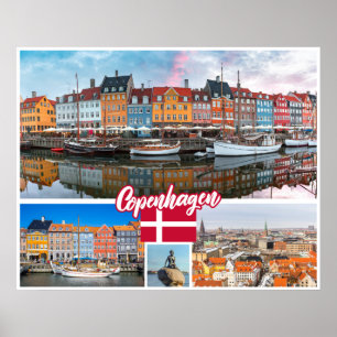 Affiche Copenhague Danemark