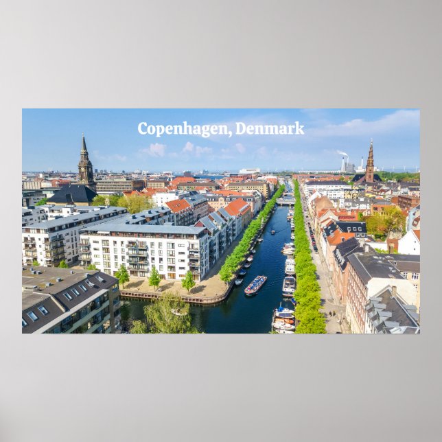 Affiche Copenhague Danemark (Devant)
