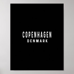 Affiche Copenhague Danemark - Voyage Vacances Séjour Férié