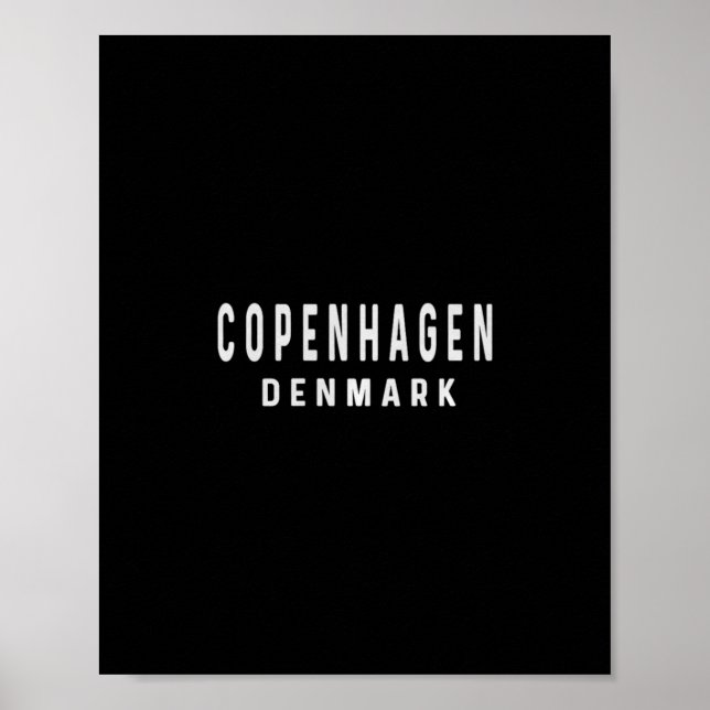 Affiche Copenhague Danemark - Voyage Vacances Séjour Férié (Devant)