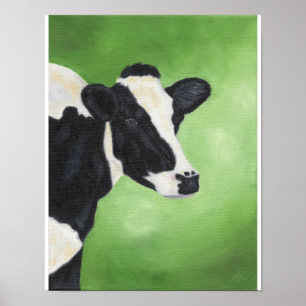 Affiche Copie 11" de vache du Holstein x14 "