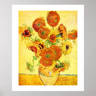 Affiche Copie 20x24 d'art de Van Gogh SunflowersFine