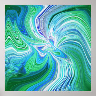 Affiche Copie 40x40 ÉNORME dans l'ange bleu-Bleu