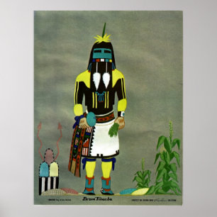 Affiche Copie "à cheveux longs" de kachina