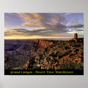 Affiche Copie - canyon grand - tour de guet de vue de