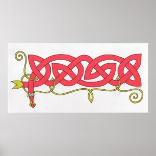 Affiche Copie celtique de serpent