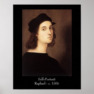 Affiche Copie d'affiche d'autoportrait de Raphael