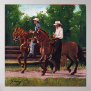 Affiche Copie d'affiche de chevaux de Paso Fino