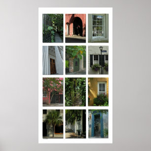 Affiche Copie d'affiche de photo de portails de Charleston