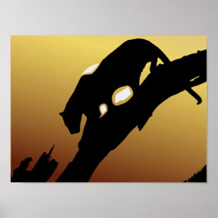 Affiche Copie d'arbre de grand chat