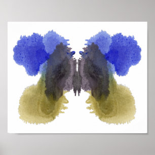 Affiche Copie d'art d'amusement d'essai de tache d'encre