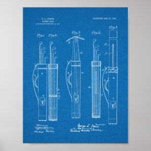 Affiche Copie d'art de brevet de conception de sac de