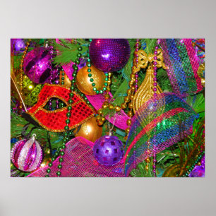 Affiche copie d'art de mardi gras