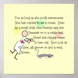 Affiche Copie d'art d'histoire de "d'infirmière petite