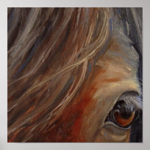 Affiche Copie de beaux-arts de l'oeil du cheval