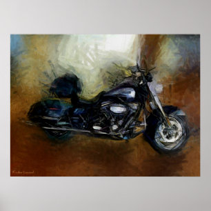 Affiche Copie de beaux-arts de moto de Harley