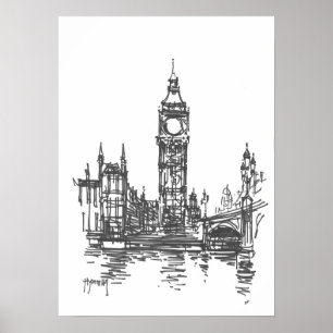 Affiche Copie de Big Ben Londres