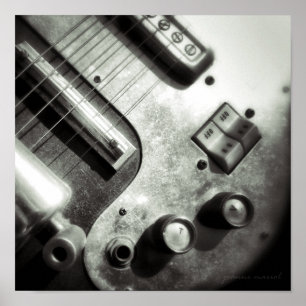 Affiche Copie de carré de guitare électrique