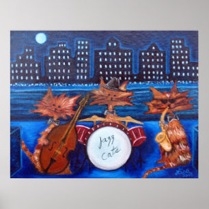Affiche Copie de chats de jazz