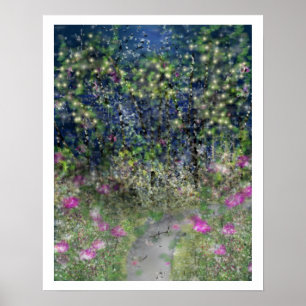Affiche Copie de Digitals Dreamscape de chemin de jardin